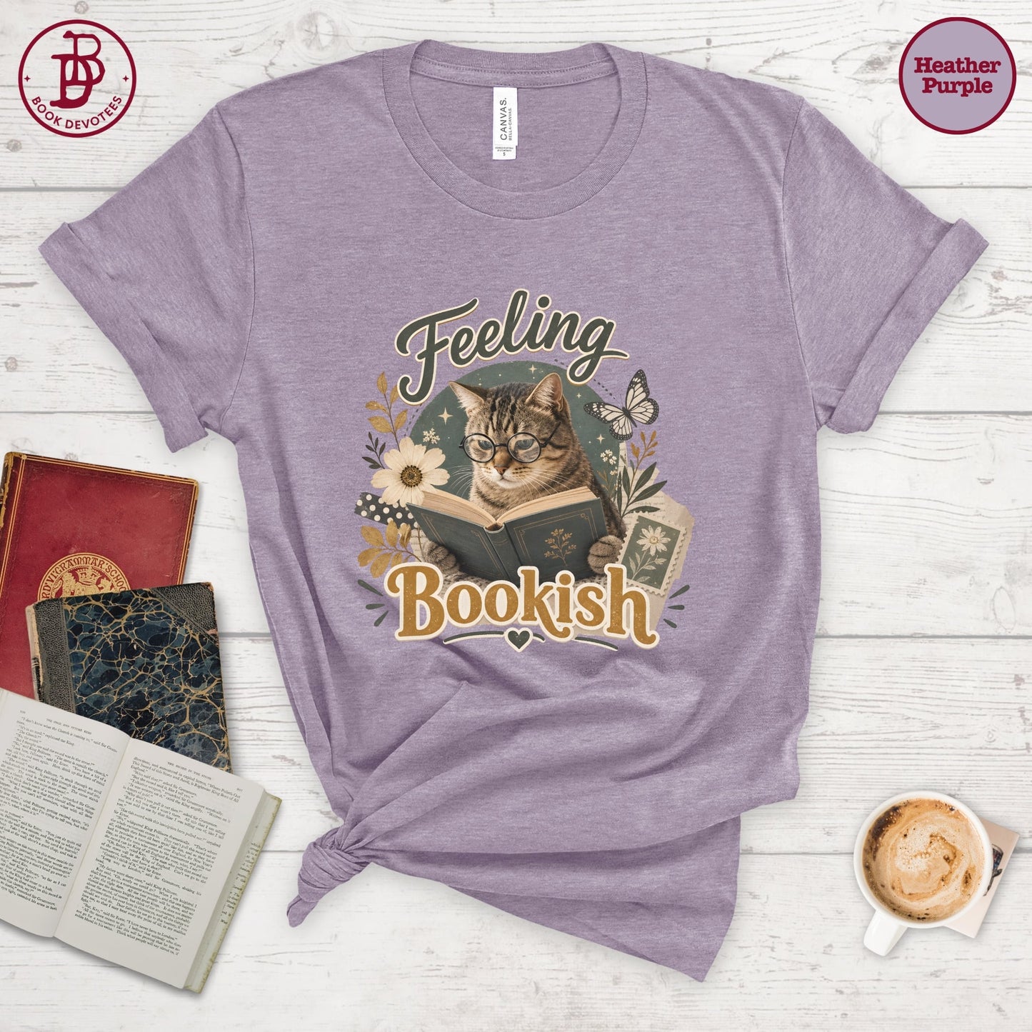 Feeling Bookish Cat Tee