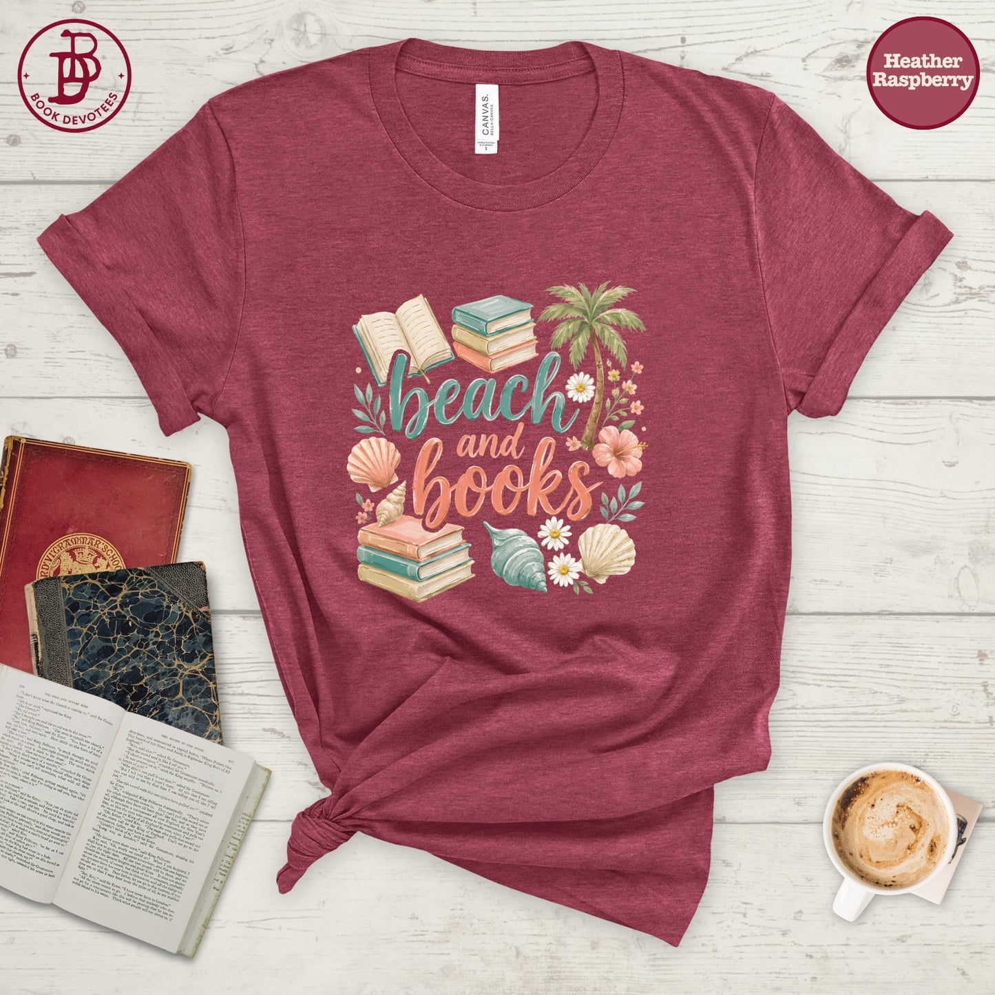 Beach and Books Tee