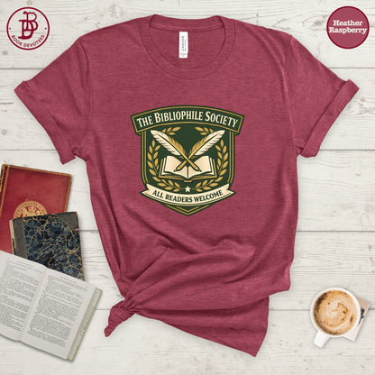Bibliophile Society Tee