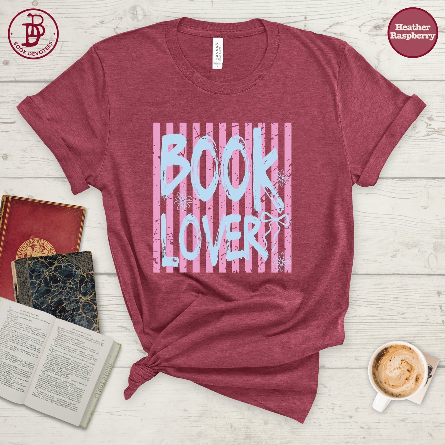 Book Lover Stripe Tee