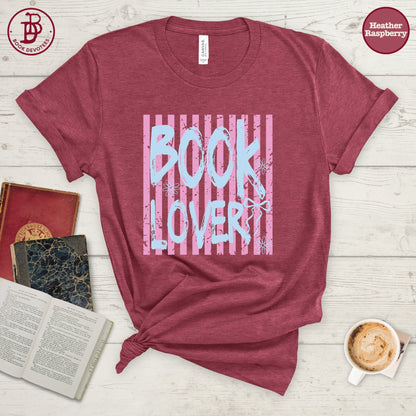 Book Lover Stripe Tee