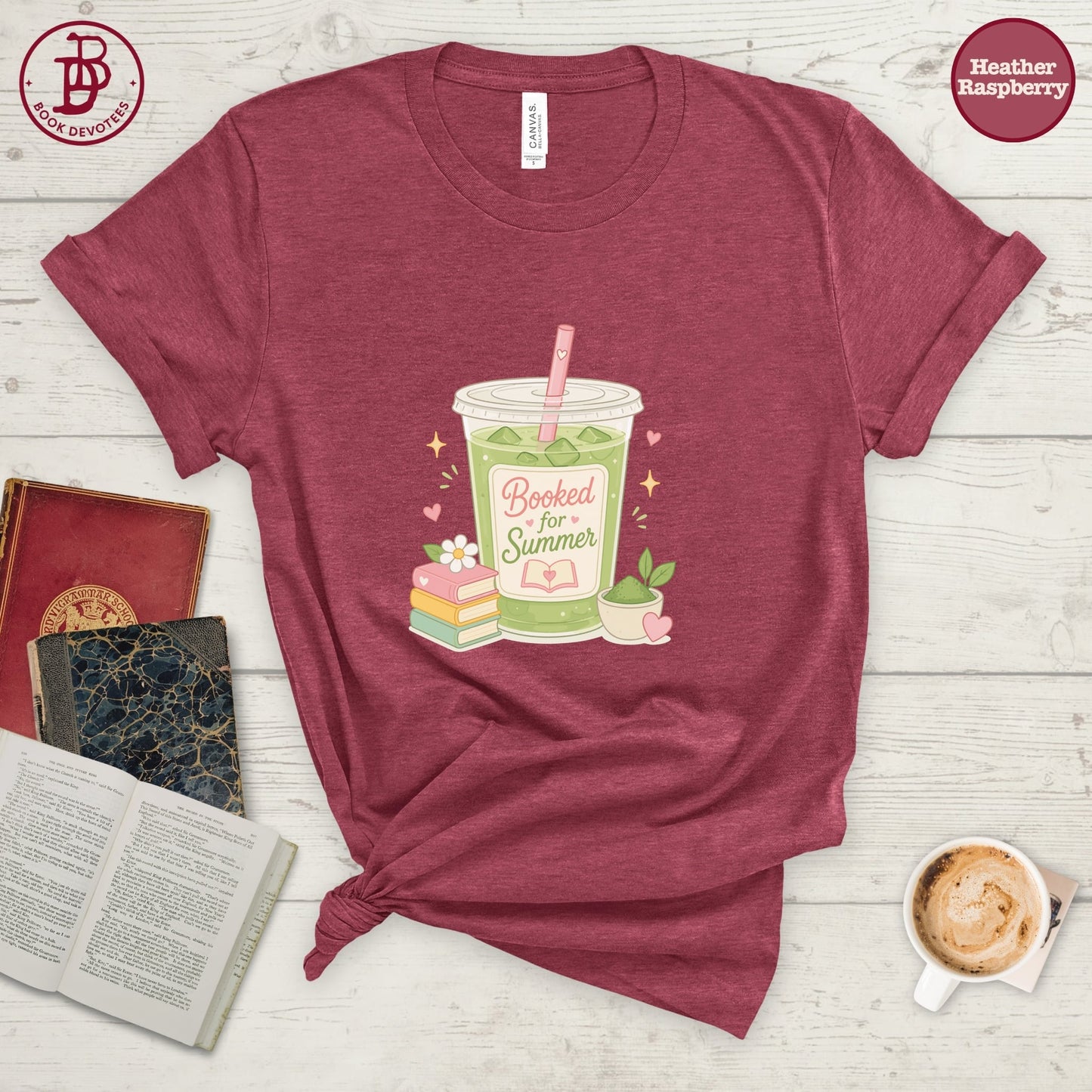 Booked for Summer Matcha Tee