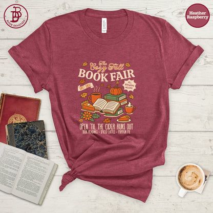 Cozy Fall Book Fair Tee