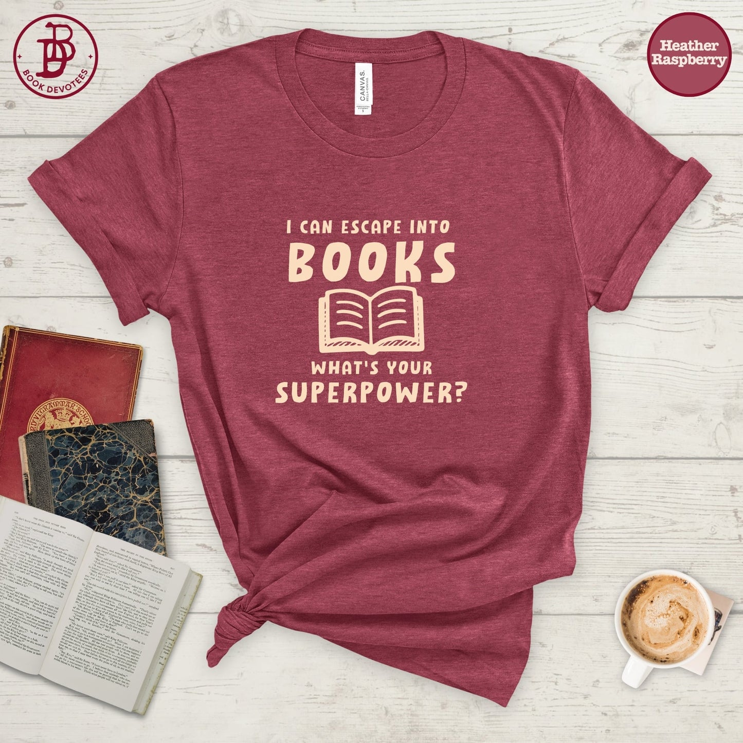 Escape Into Books Tee
