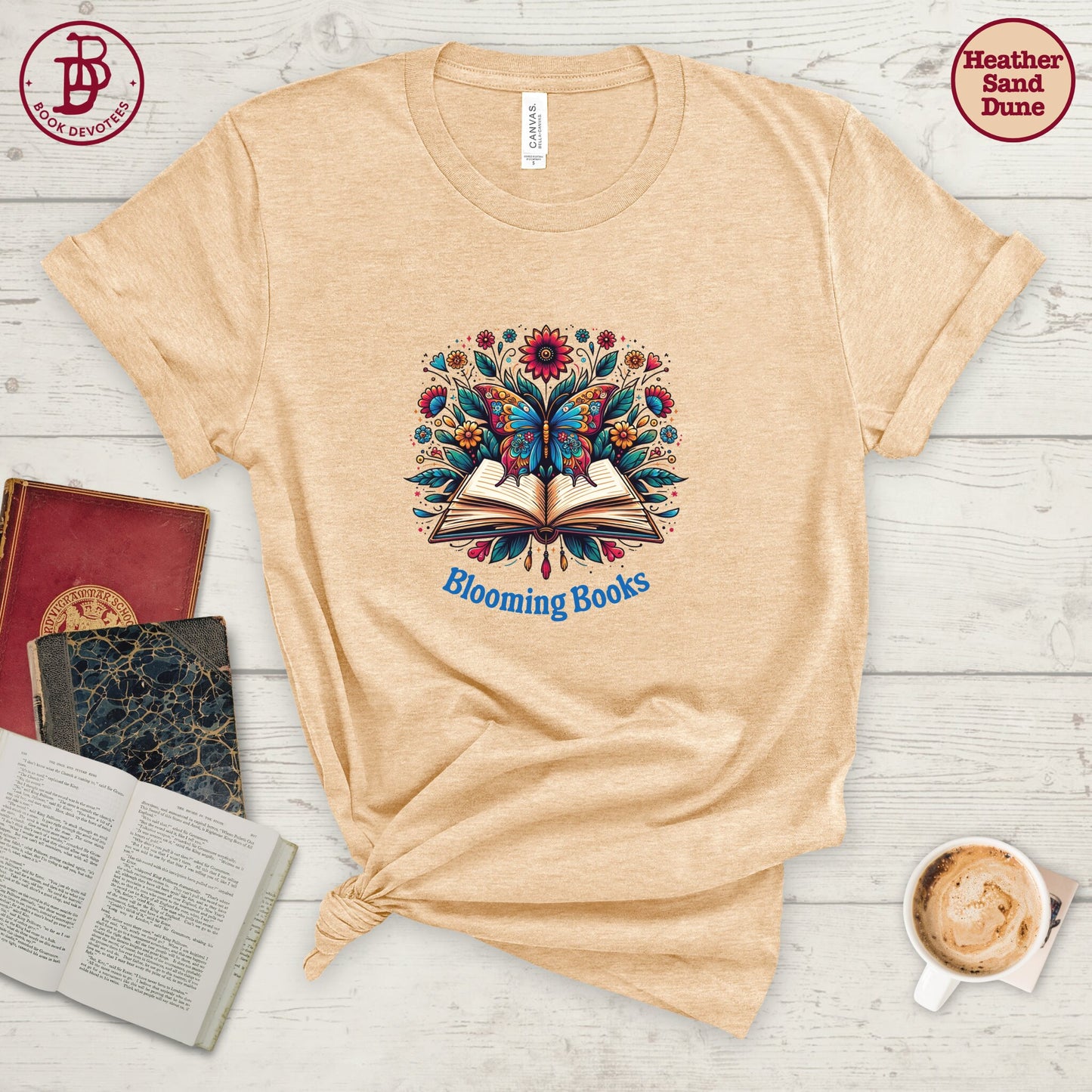 Book Butterfly Blooming Tee