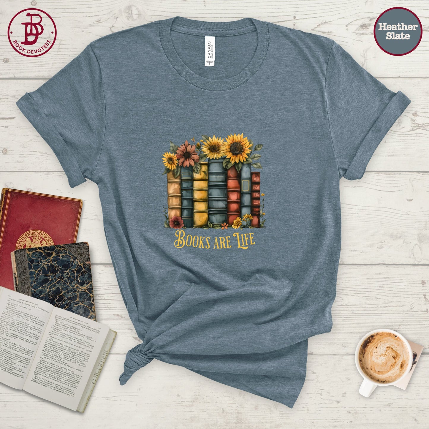 Sunflower Books are Life Tee