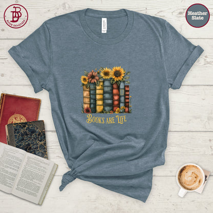Sunflower Books are Life Tee