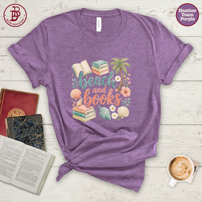 Beach and Books Tee