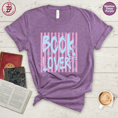 Book Lover Stripe Tee