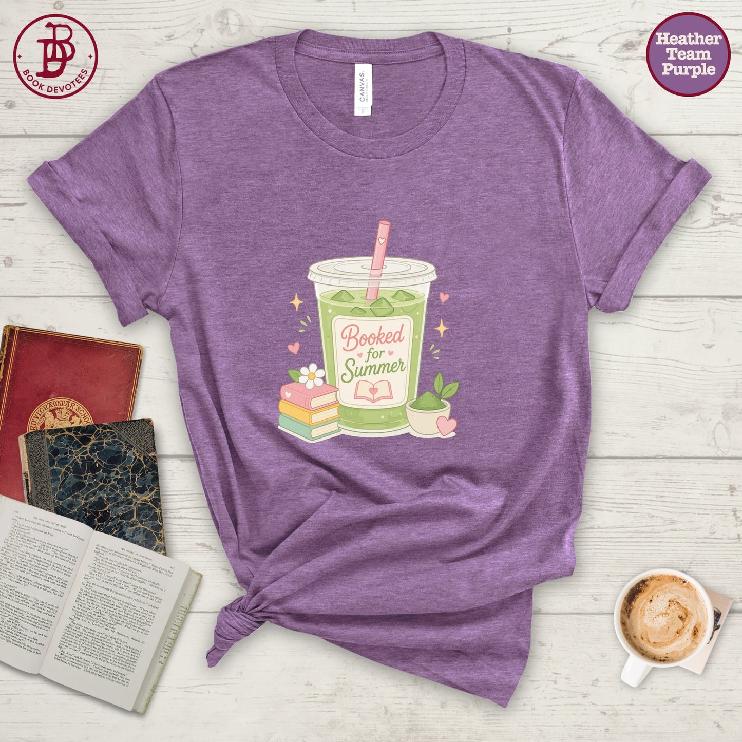 Booked for Summer Matcha Tee