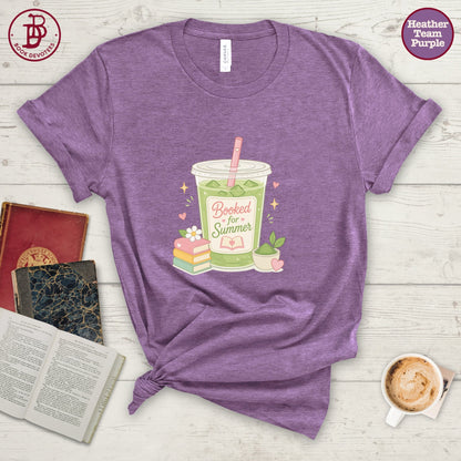 Booked for Summer Matcha Tee