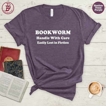 Bookworm Lost in Fiction Tee