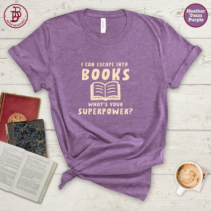 Escape Into Books Tee