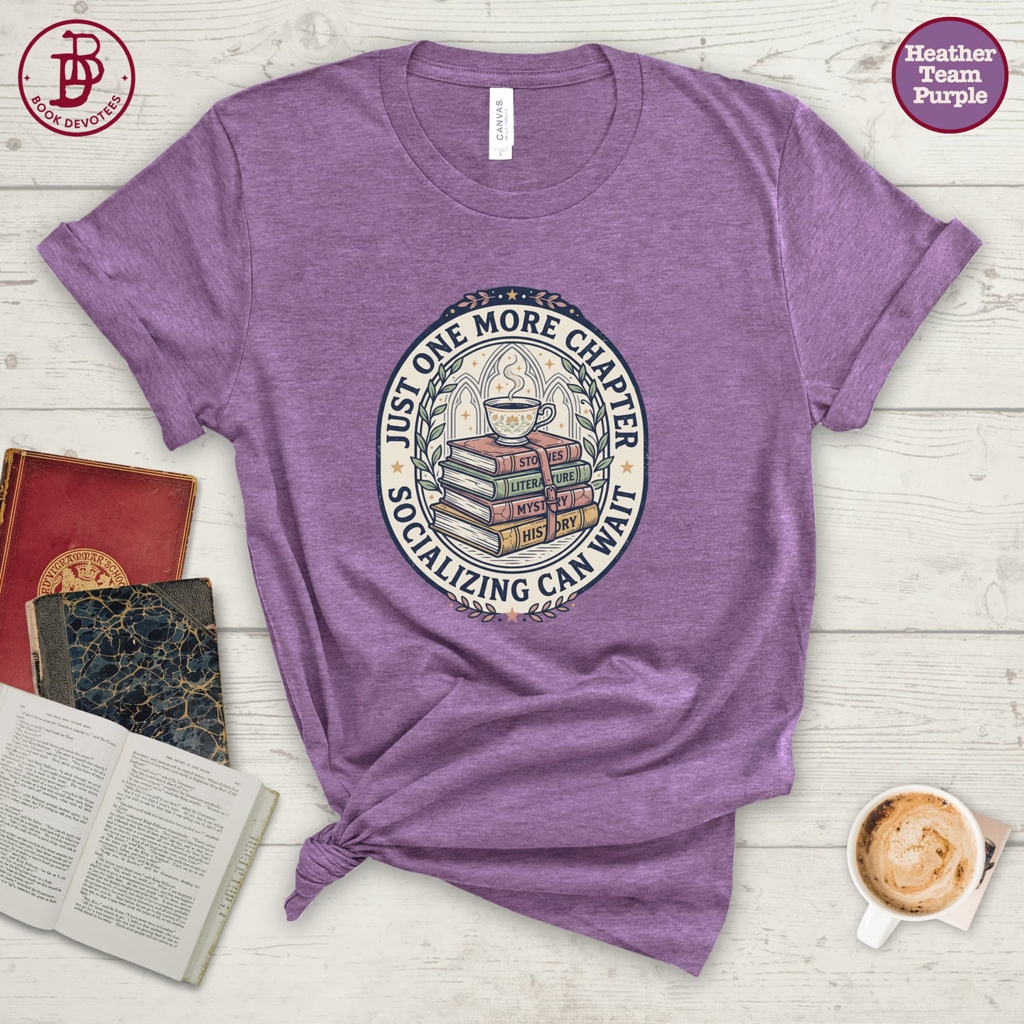 One More Chapter Badge Tee