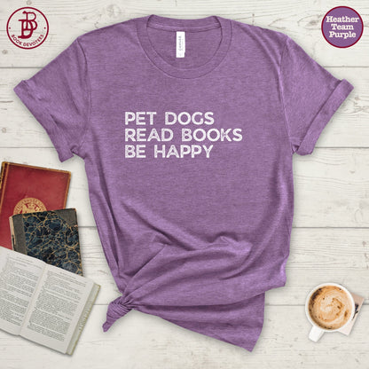 Pet Dogs Read Books Tee