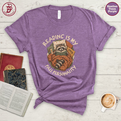 Reading is My Fall Personality Tee