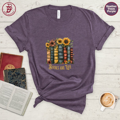 Sunflower Books are Life Tee