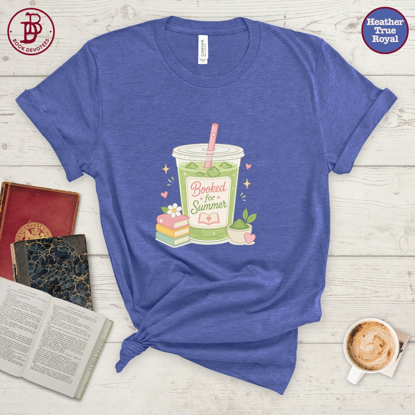 Booked for Summer Matcha Tee