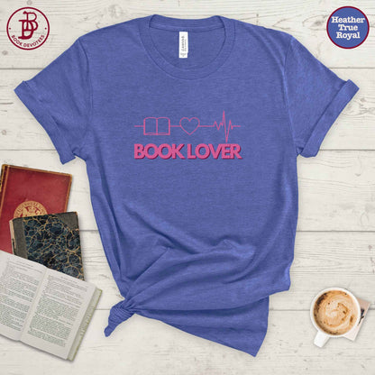 Booklover Heartbeat Tee