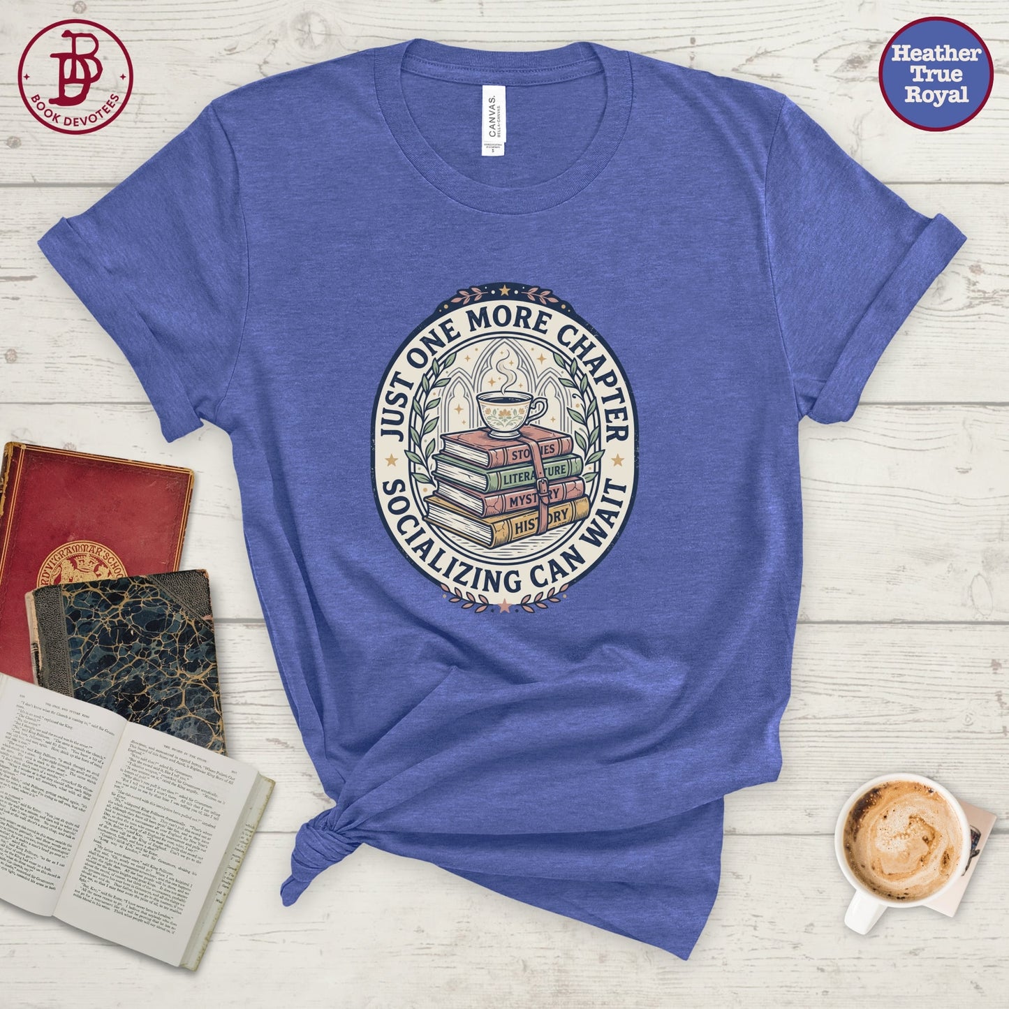 One More Chapter Badge Tee