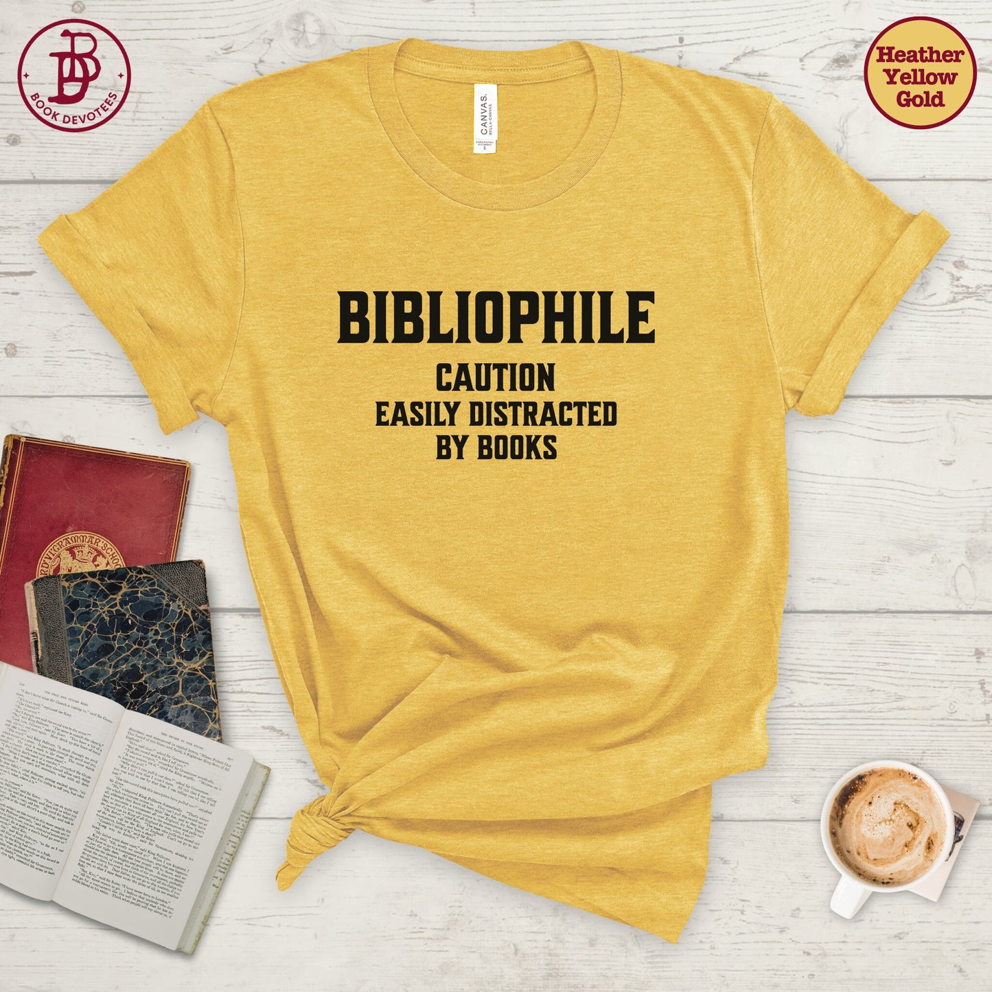 Bibliophile Caution Tee