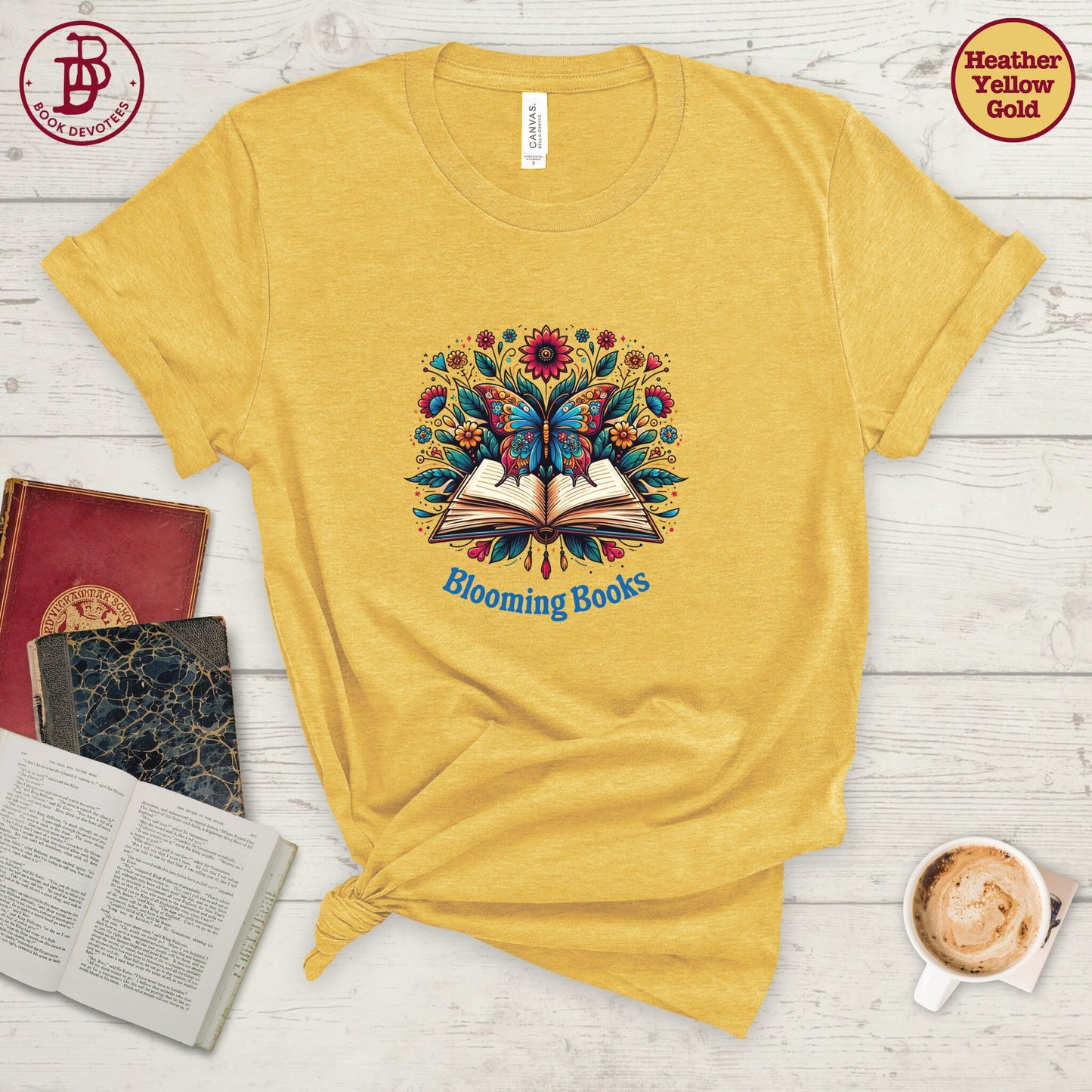 Book Butterfly Blooming Tee