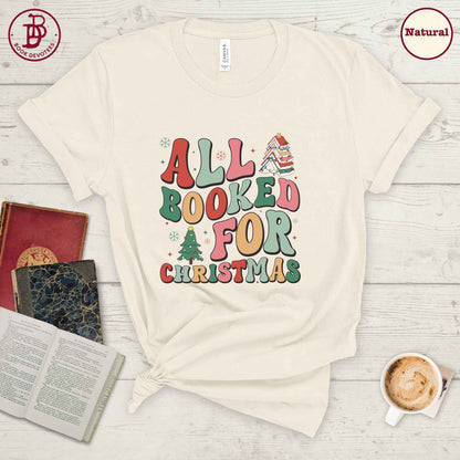 All Booked for Christmas Tee