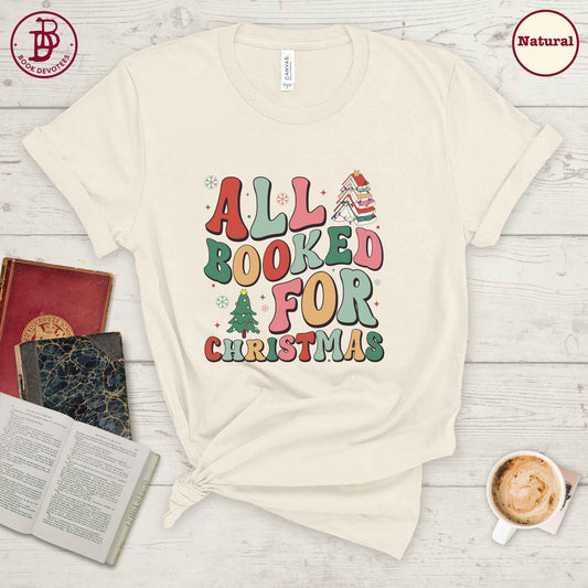 All Booked for Christmas Tee