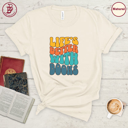 Better With Books Retro Tee
