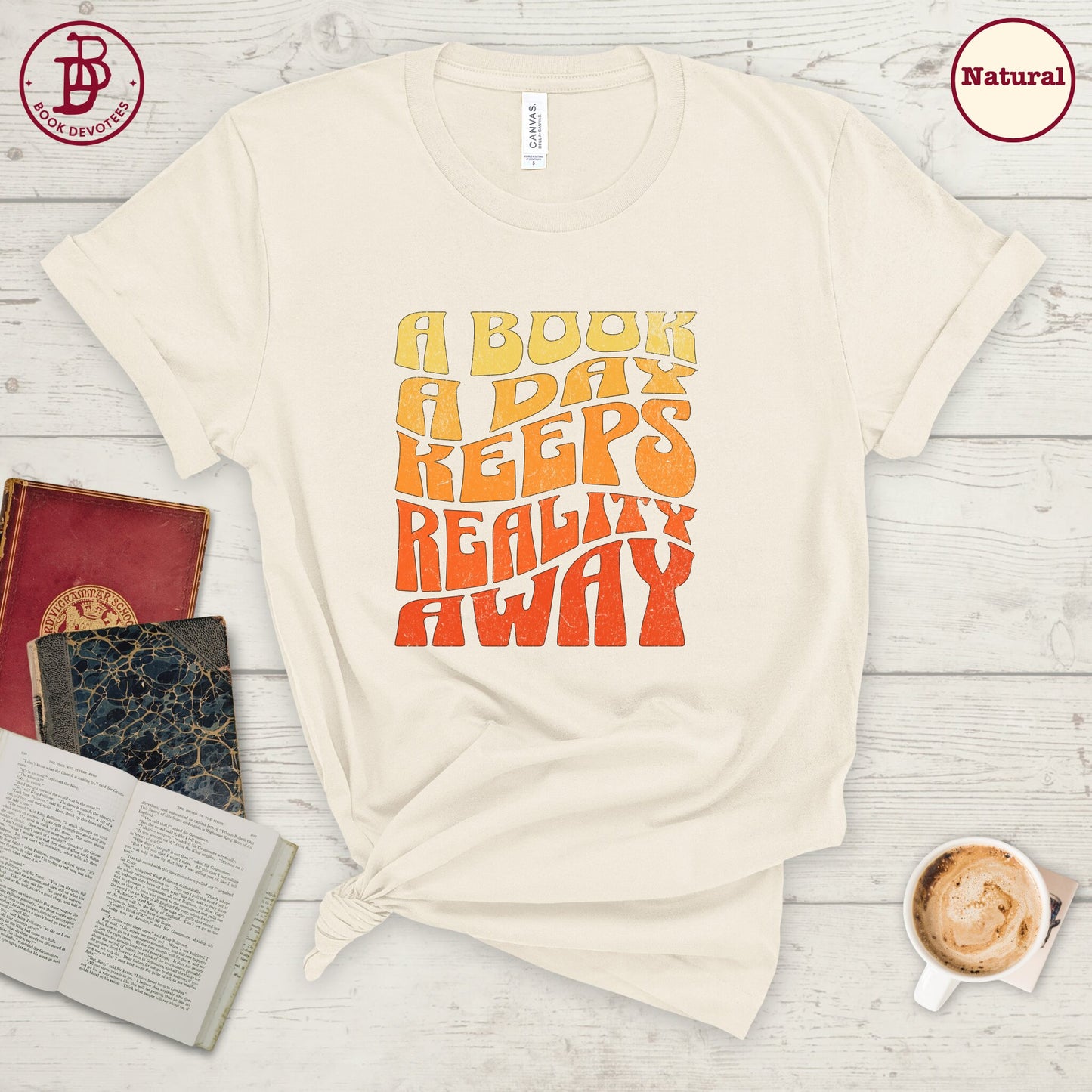 Book A Day Retro Tee