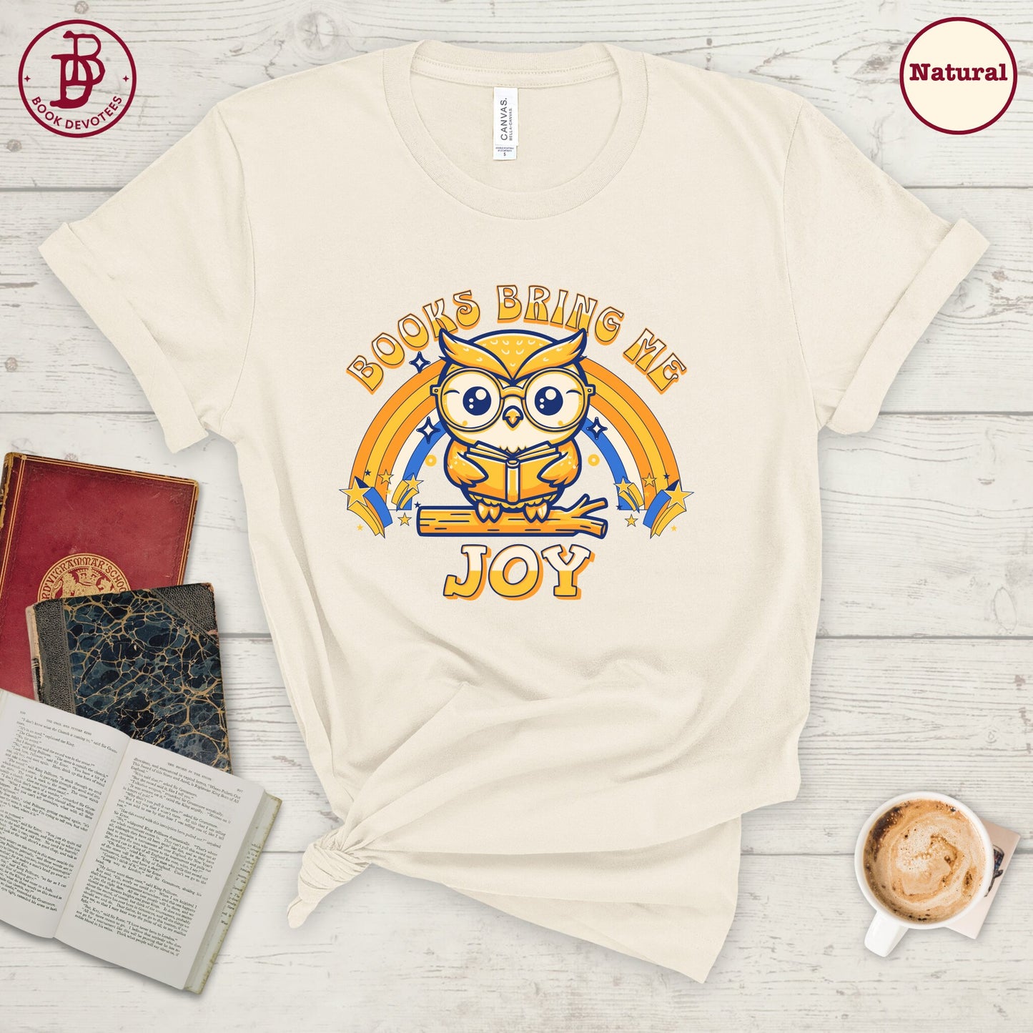 Book Joy Owl Tee