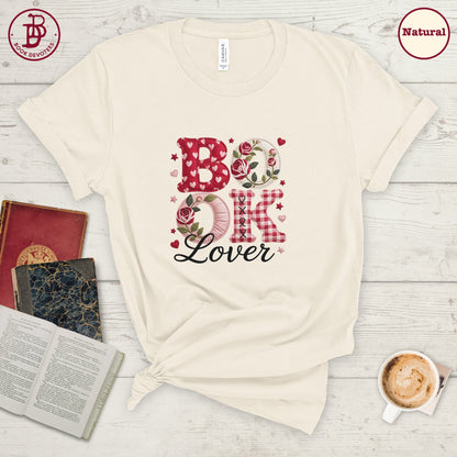 Book Lover Rose Tee
