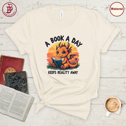 Book a Day Dragon Tee