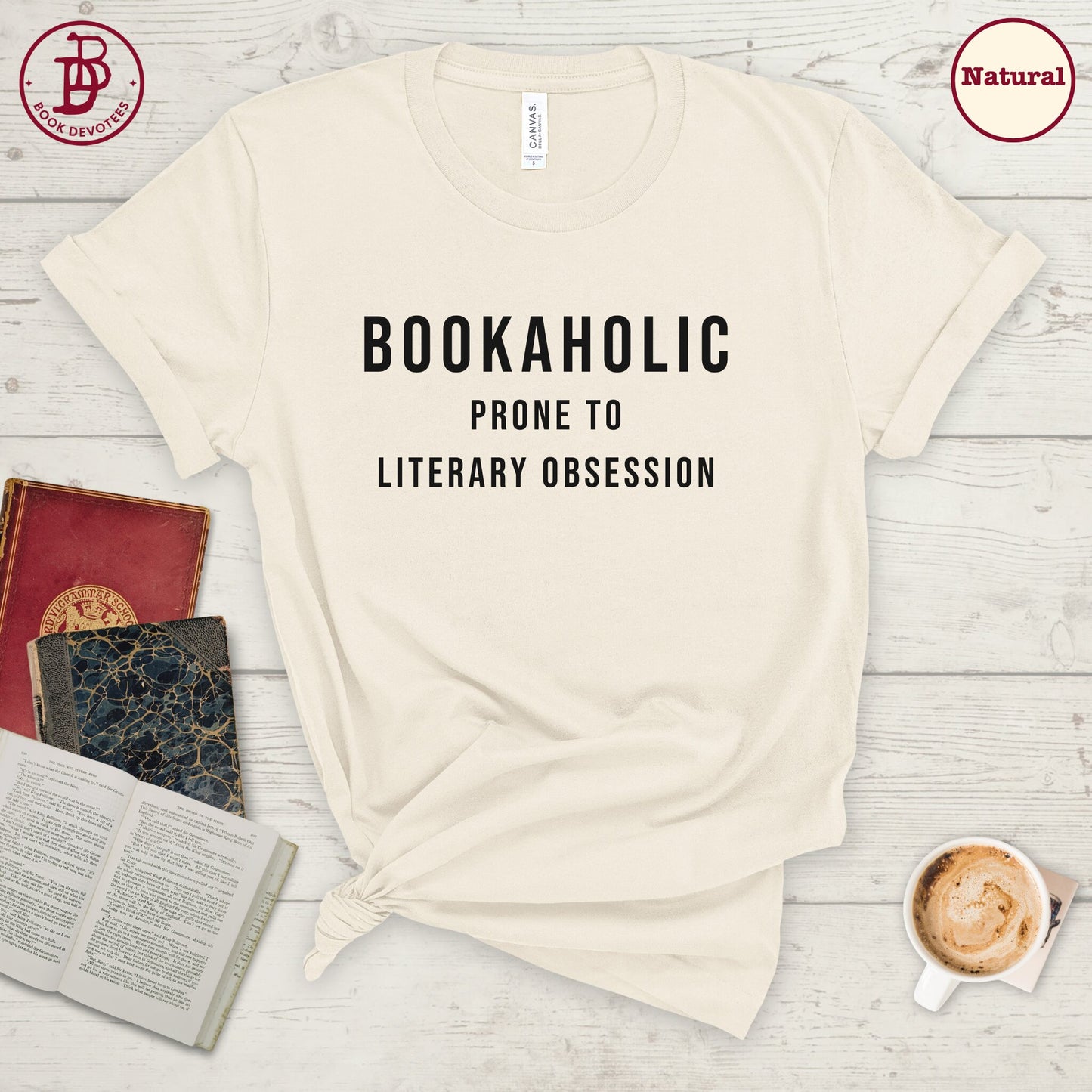 Bookaholic Literary Obsession Tee