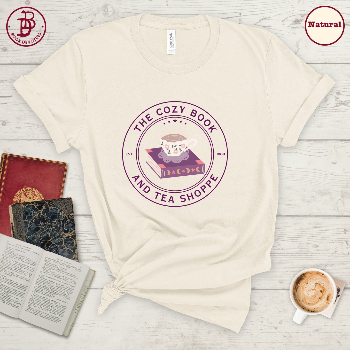 Cozy Book Tea Shoppe Tee