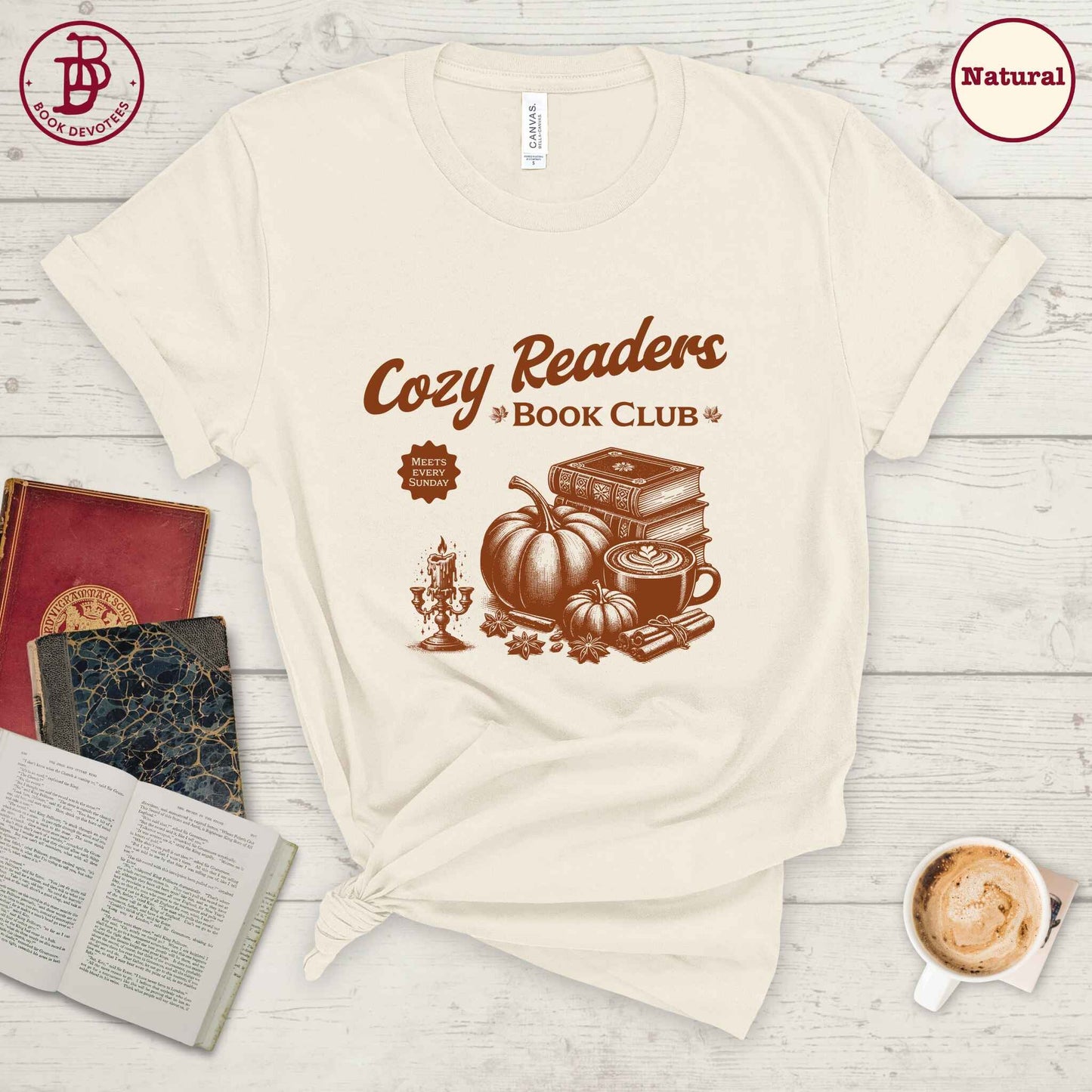 Cozy Readers Book Club Tee