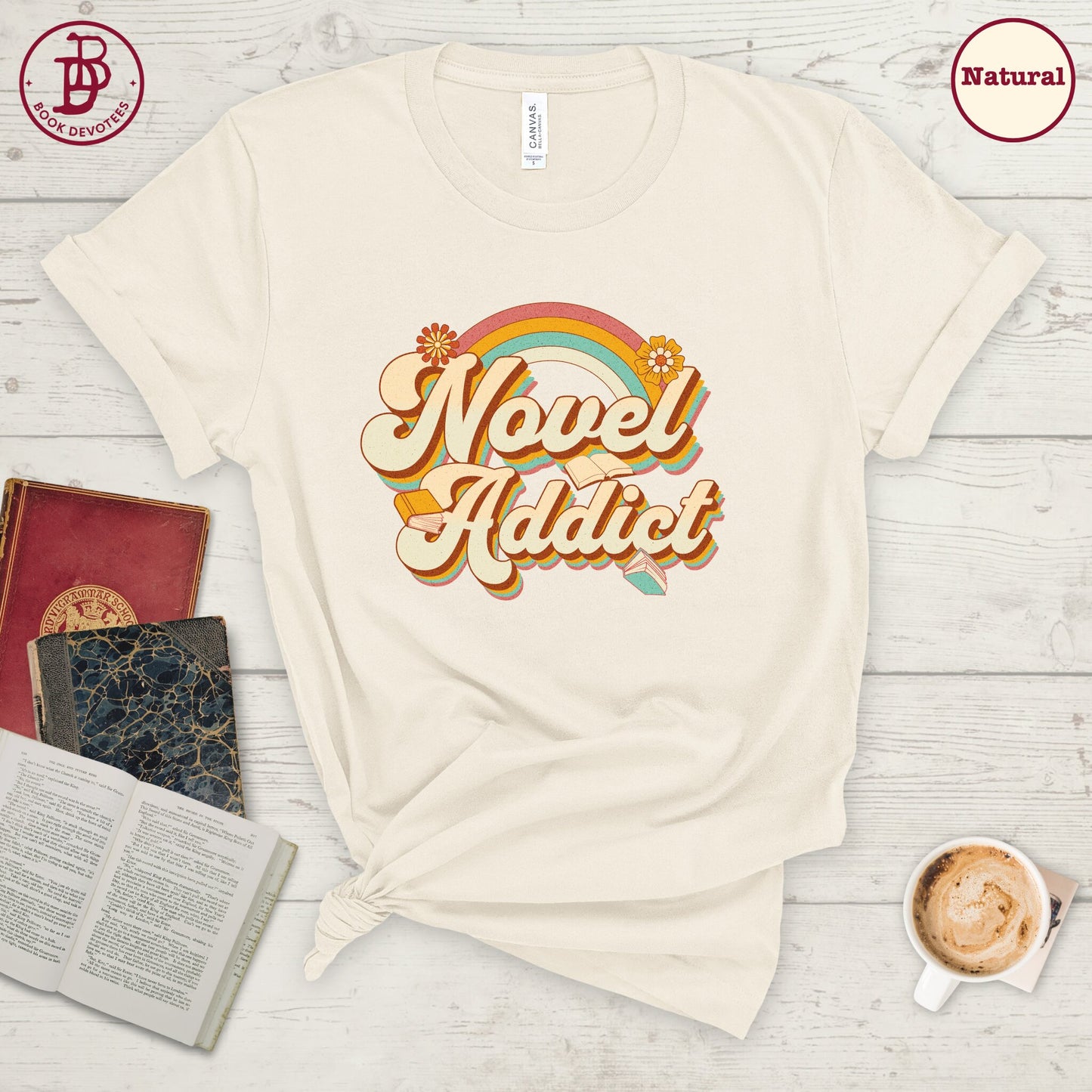 Novel Addict Retro Tee
