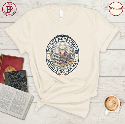 One More Chapter Badge Tee