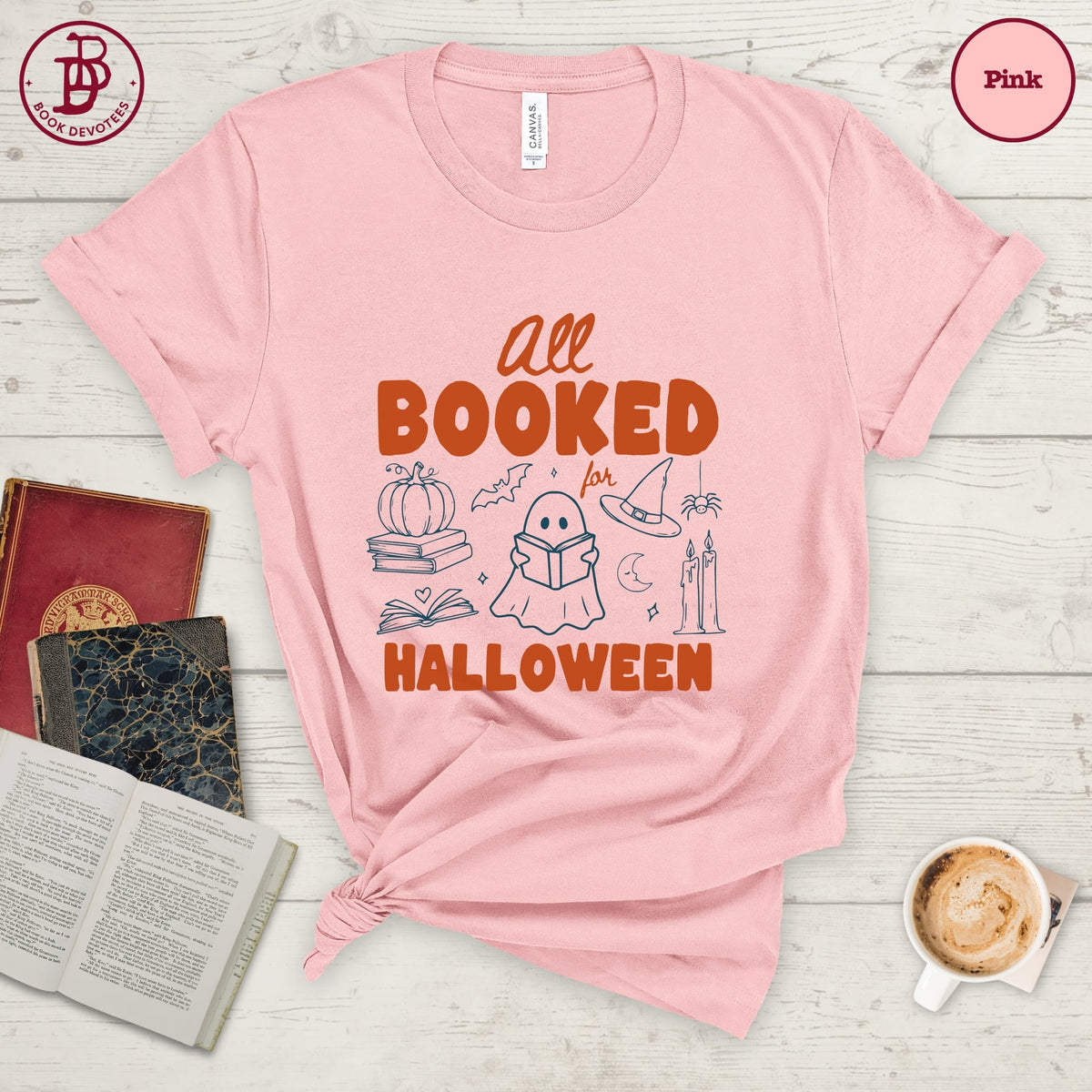 All Booked for Halloween Tee