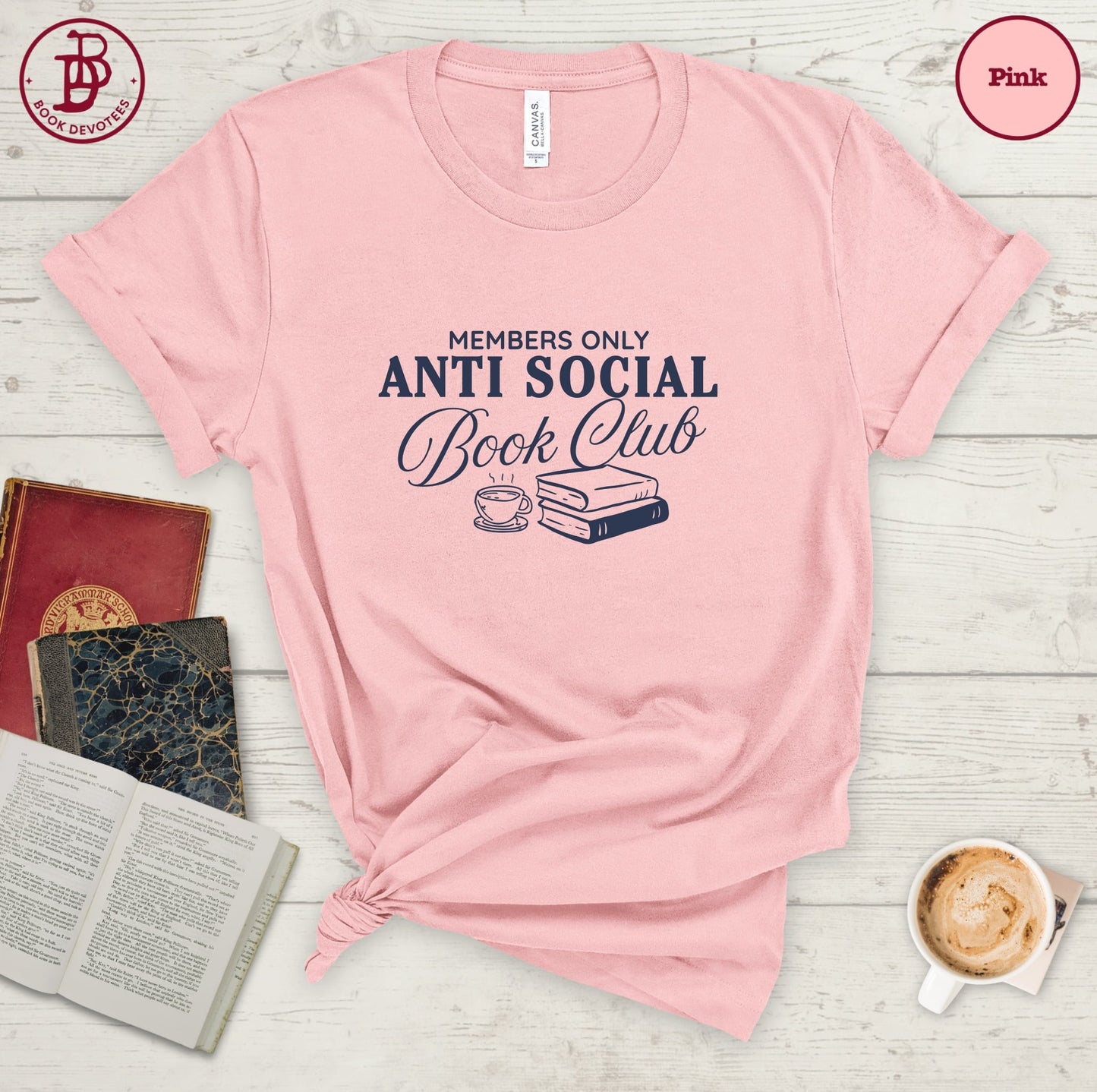 Antisocial Book Club Art Tee