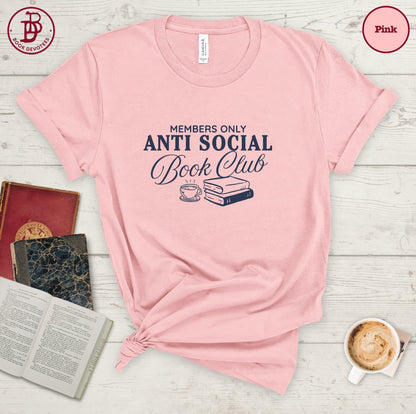 Antisocial Book Club Art Tee