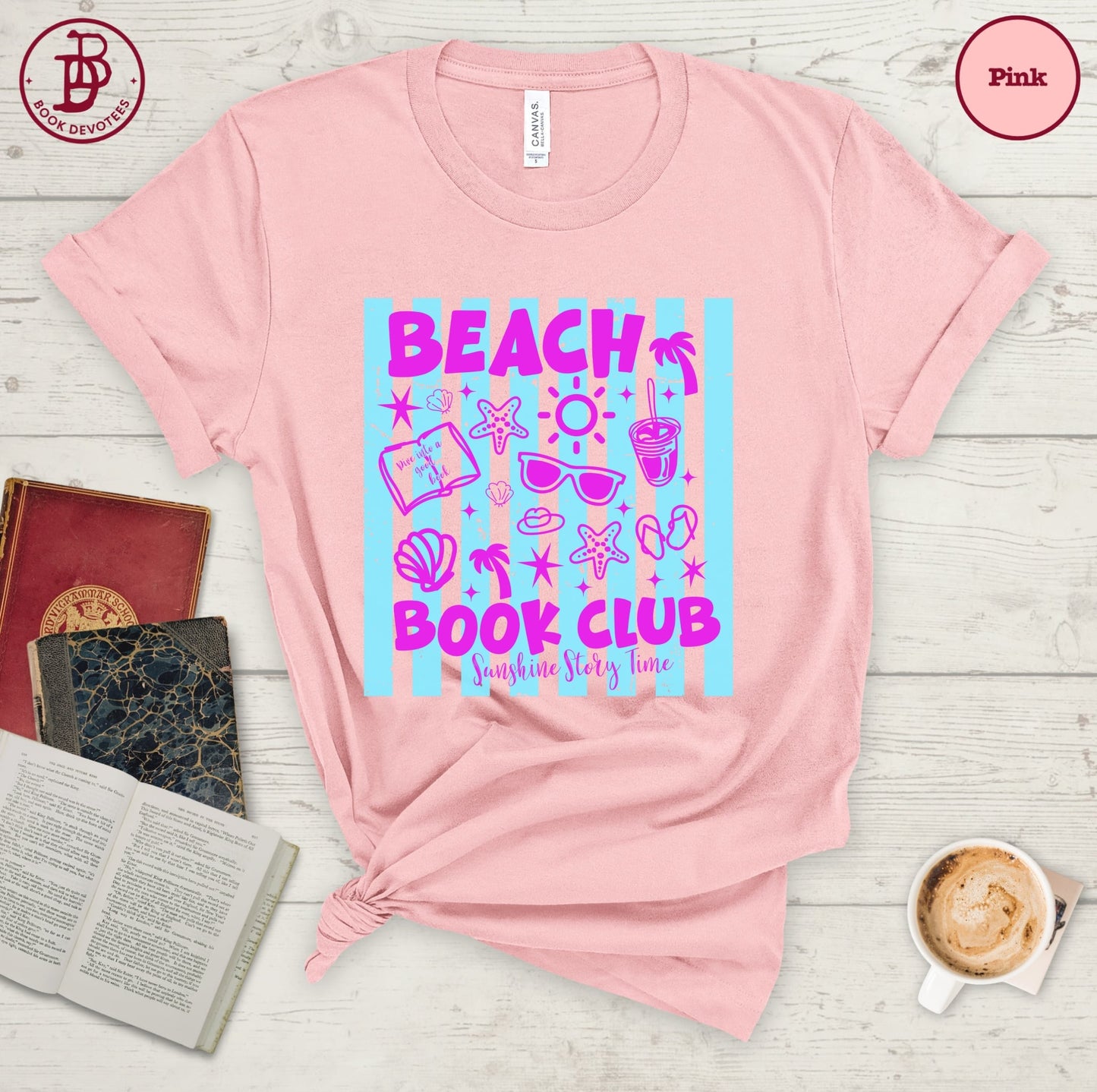 Beach Book Club Sunshine Stripe Tee