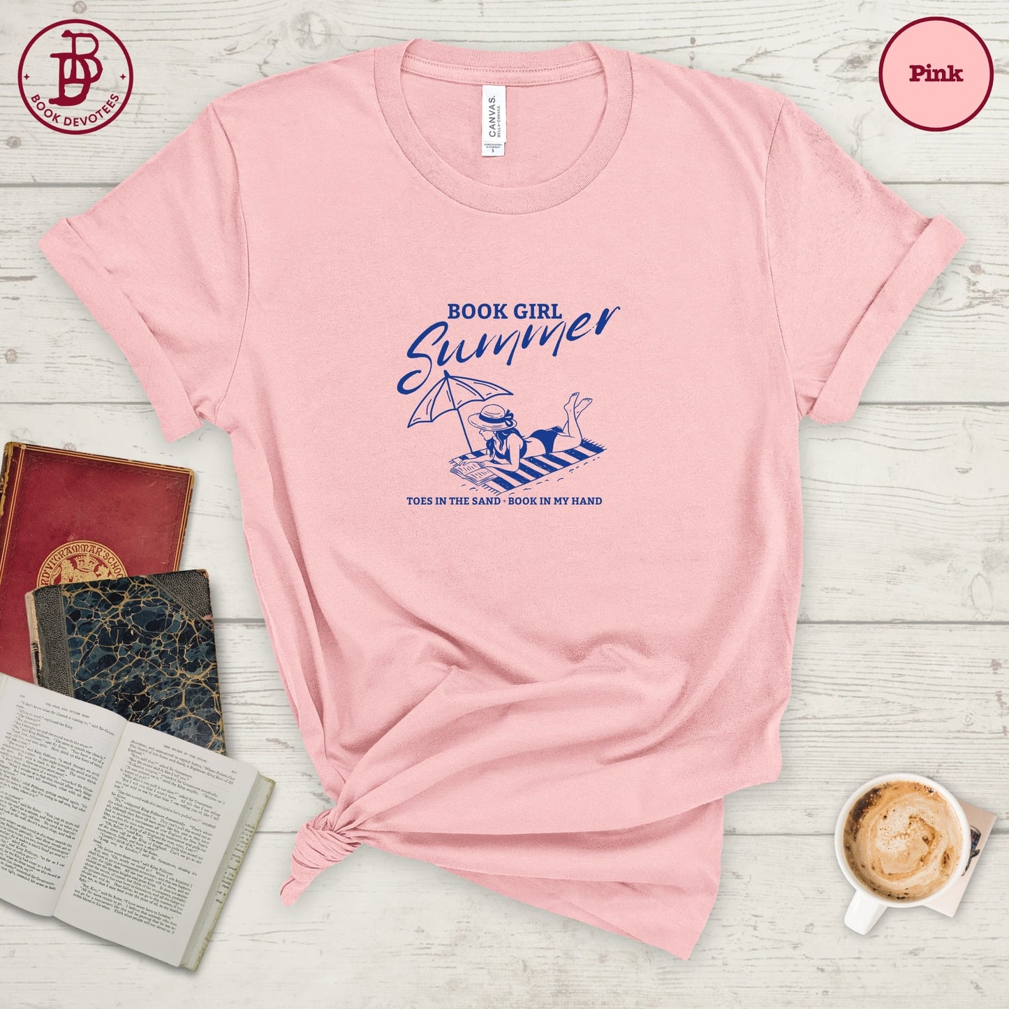 Book Girl Summer Sand Tee