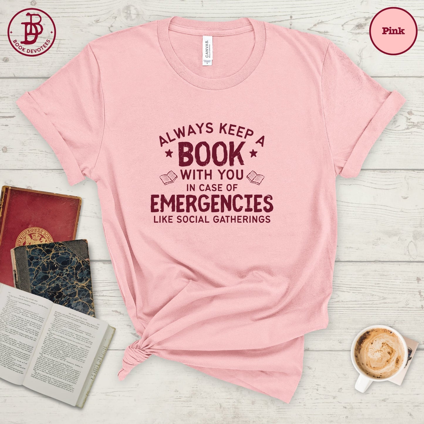 Book In Case of Emergencies Tee