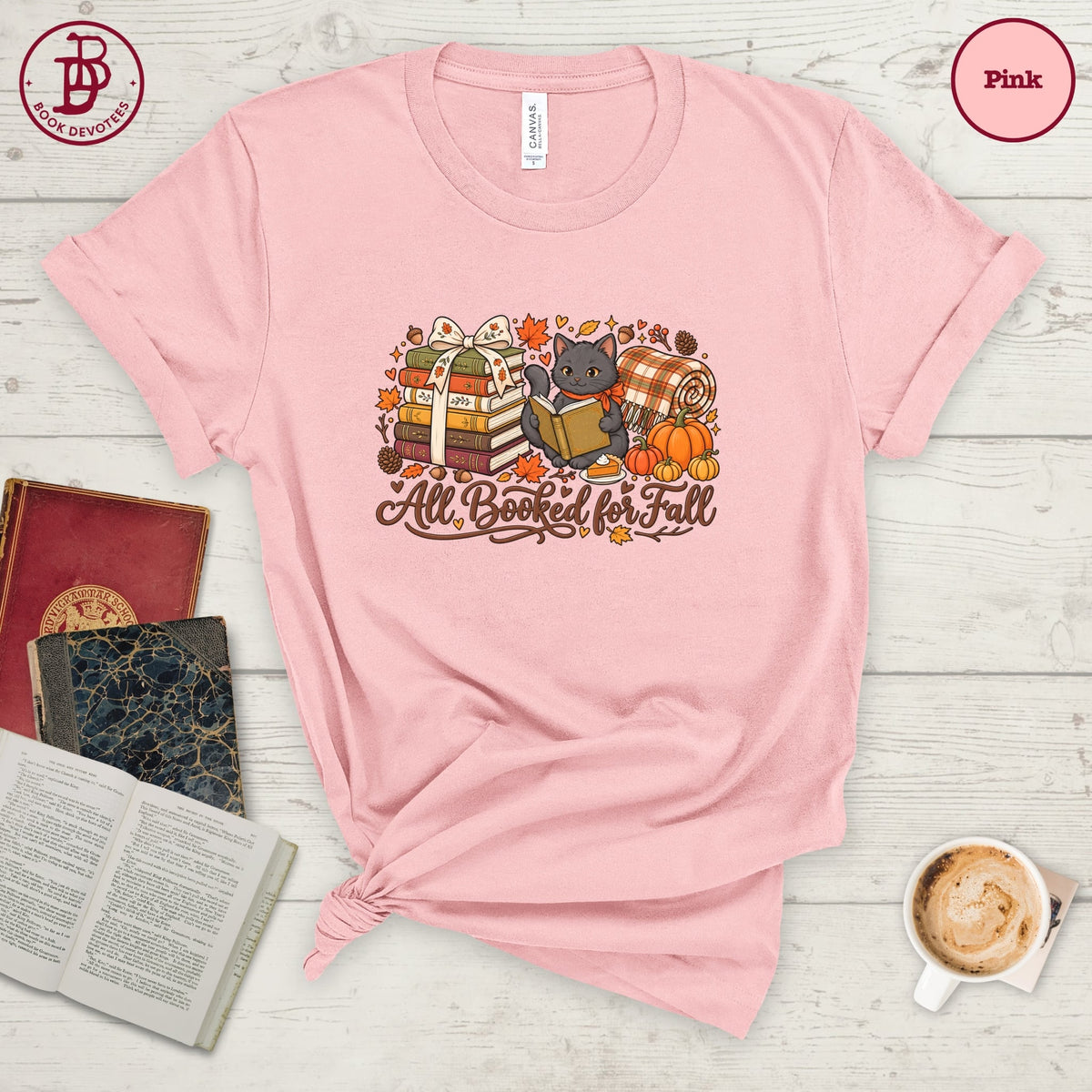 Booked for Fall Kitty Tee