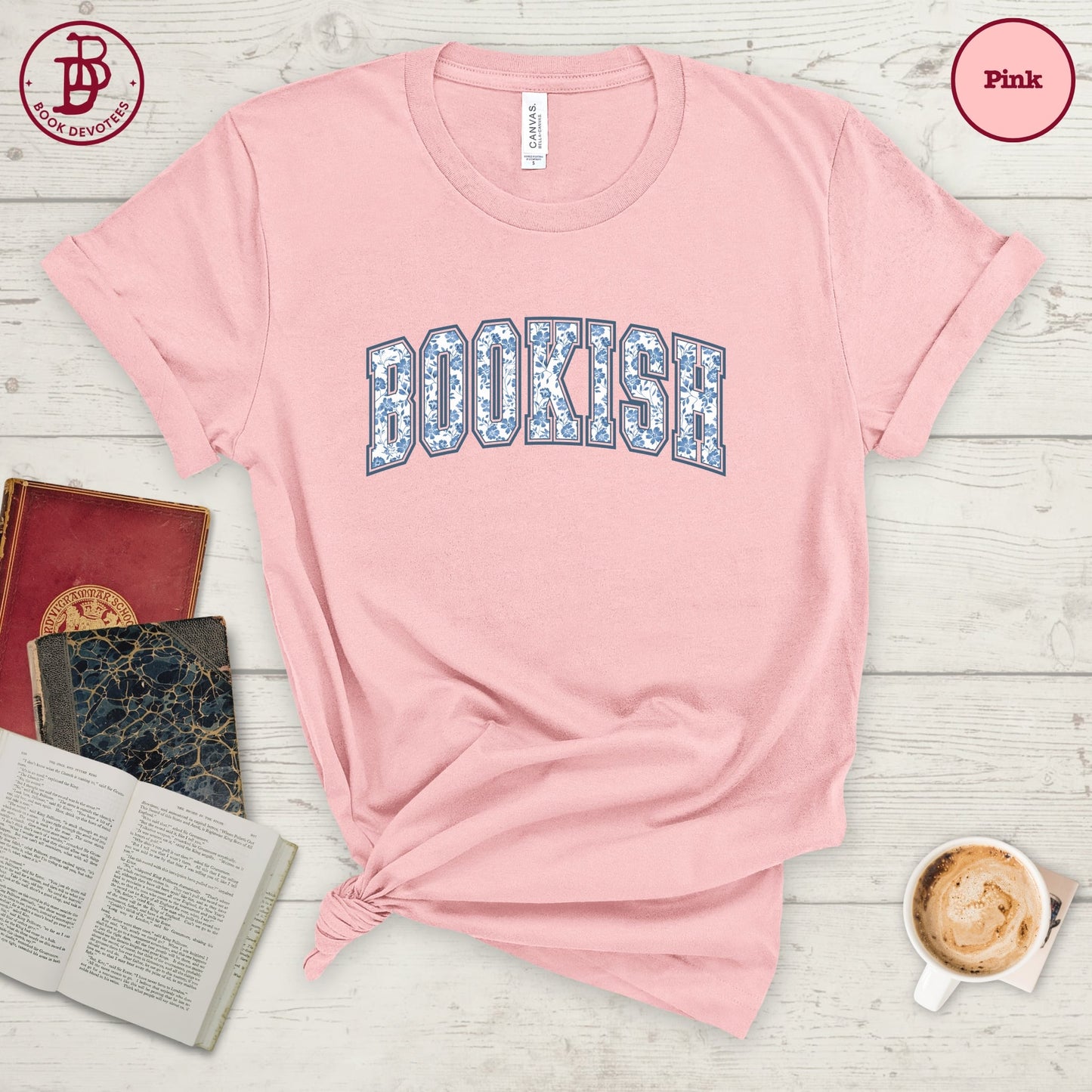 Bookish Blue Floral Tee