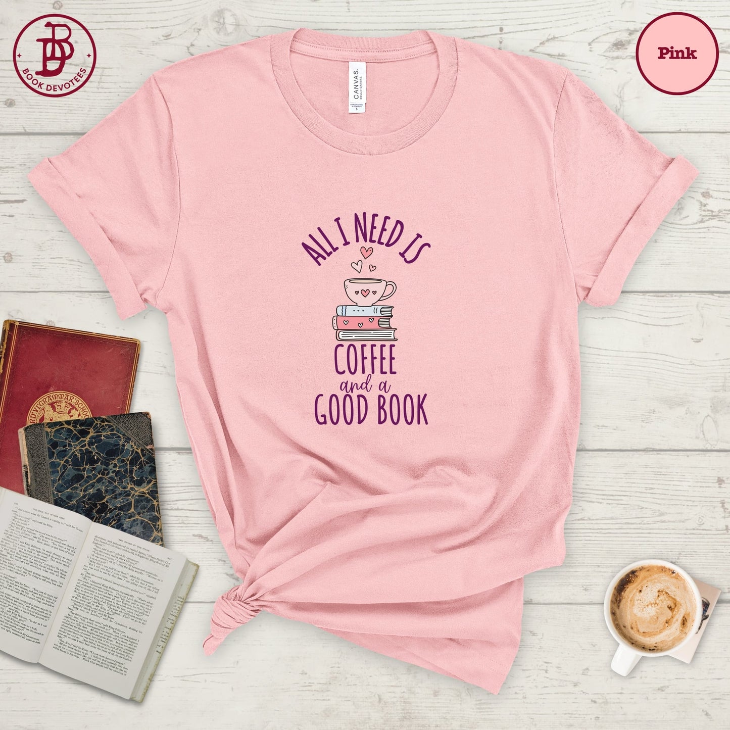 Coffee and a Good Book Tee