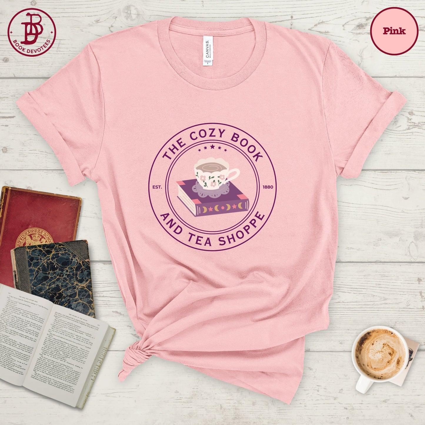 Cozy Book Tea Shoppe Tee