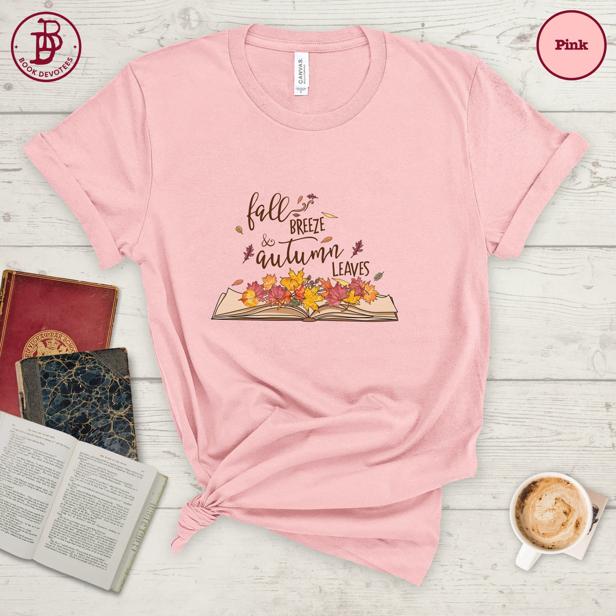 Fall Breeze Autumn Leaves Tee
