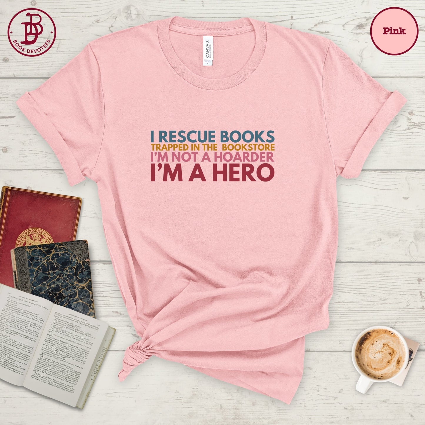 I Rescue Books Tee